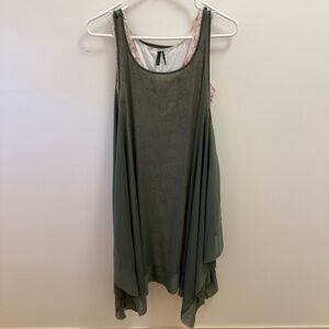 Stella Carakasi Asymmetrical Olive Dress